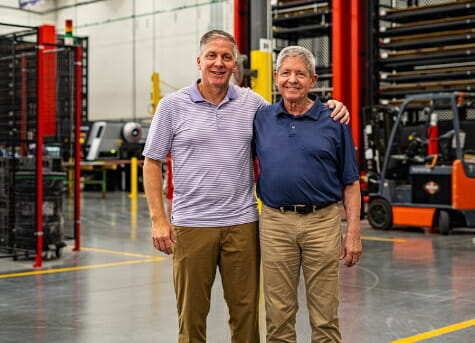 Rob and Bob Haake - AJ Manufacturing Treasurer and President