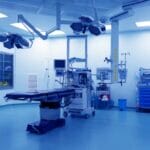 an empty operating theater fully equipped