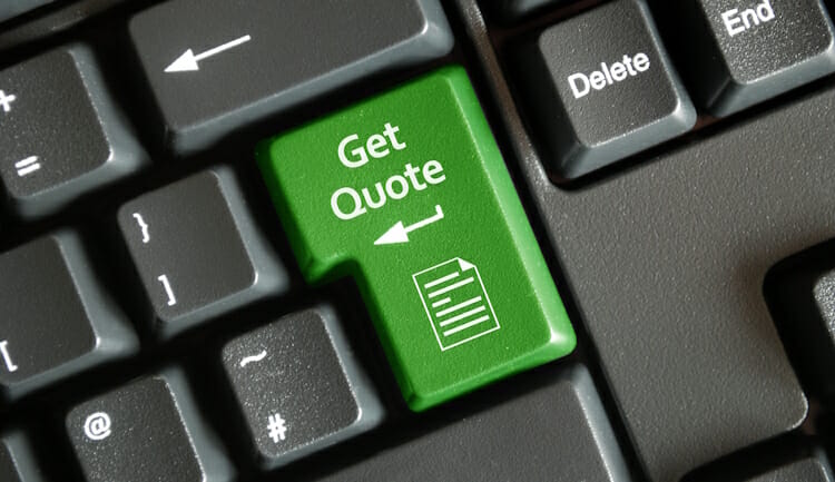 "Get Quote" key on keyboard