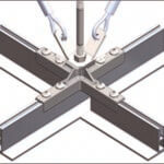 Micro-T Cleanroom ceiling grid system