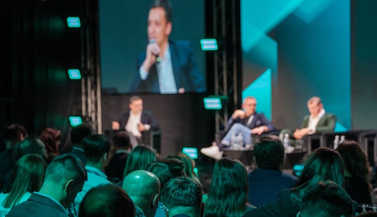 audience at corporate conference