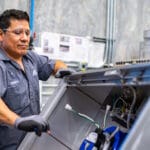 manufacturer working on custom air distribution system