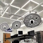ceiling air filtration system in OR